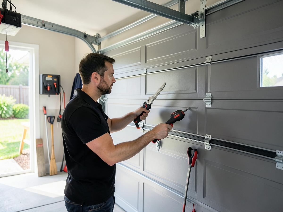 Professional garage door inspection